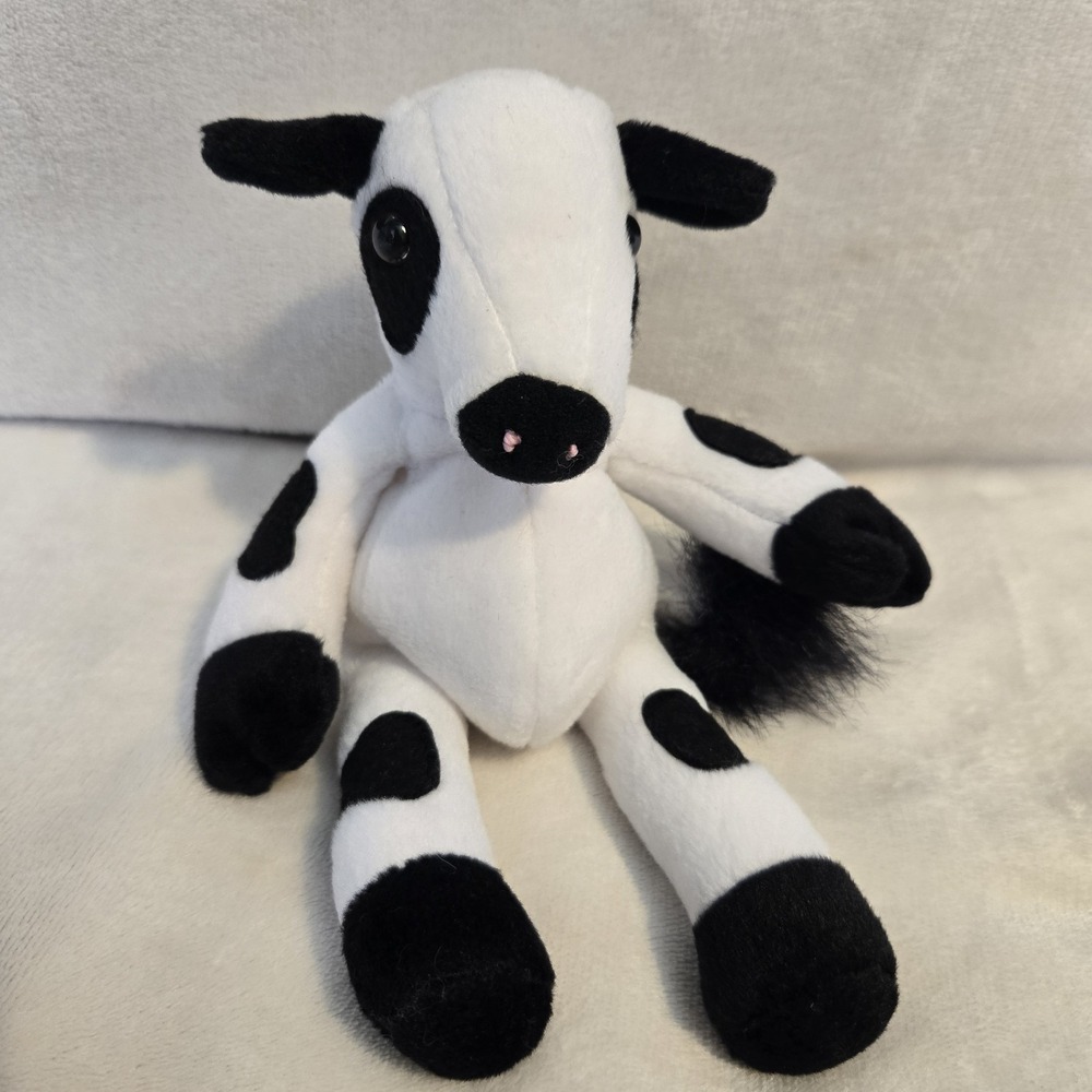 Chick-fil-A Plush Cow 9" Black White Stuffed Animal Art's Toy Collectible